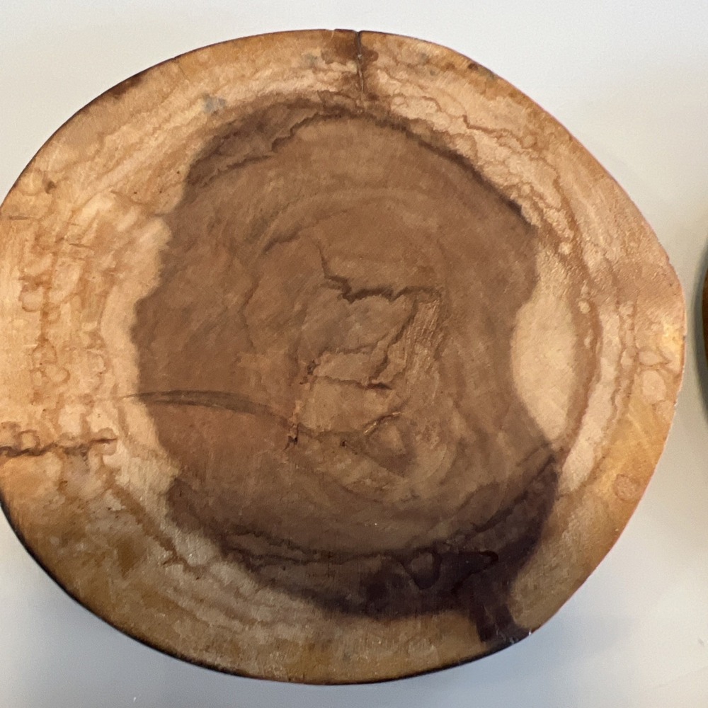 Wood Coasters Set 4 Natural Handmade - Picture 7 of 9